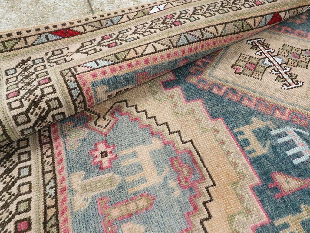 Vintage Persian Afshar Accent Rug, No.28862 - Gss