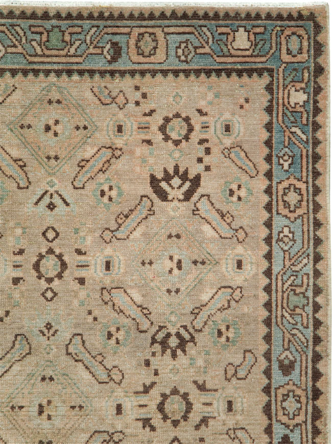 Vintage Persian Malayer Throw Rug, No.28866 - Gss