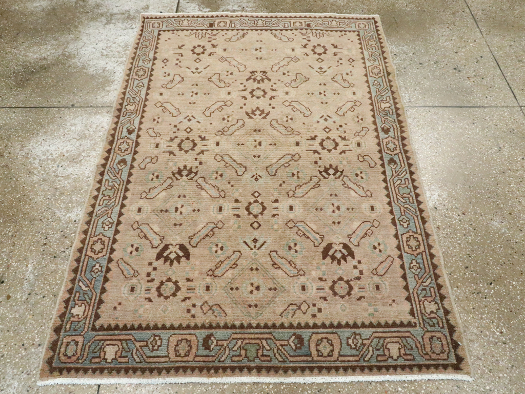 Vintage Persian Malayer Throw Rug, No.28866 - Gss