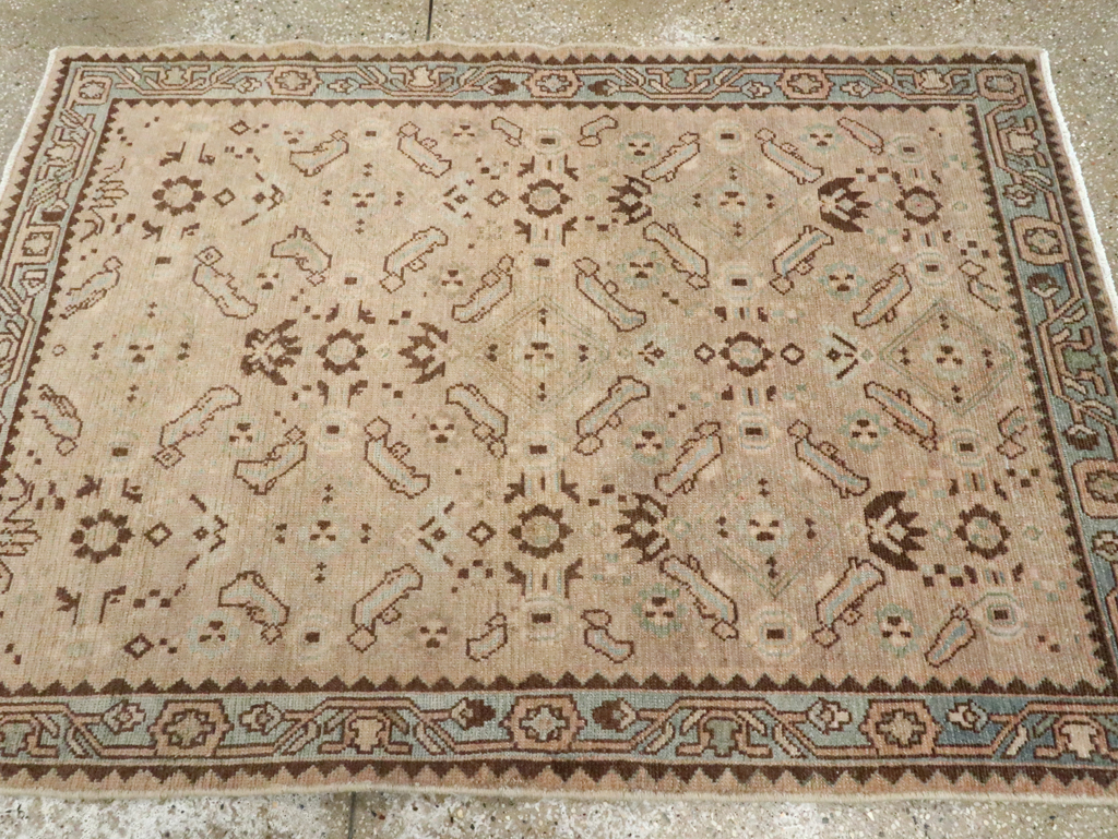 Vintage Persian Malayer Throw Rug, No.28866 - Gss