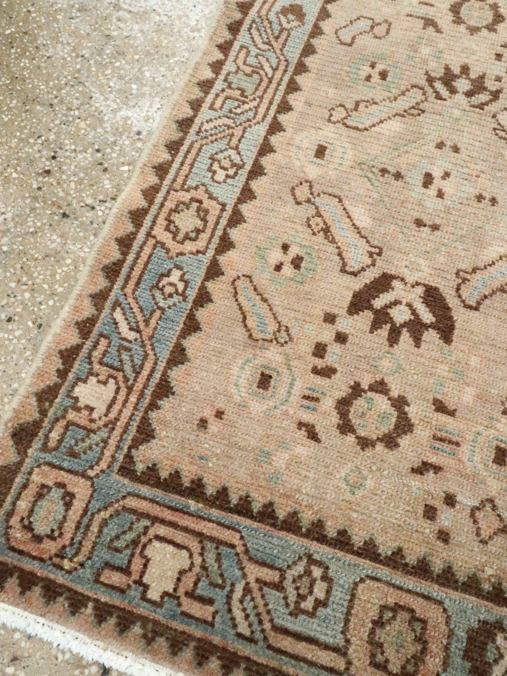 Vintage Persian Malayer Throw Rug, No.28866 - Gss