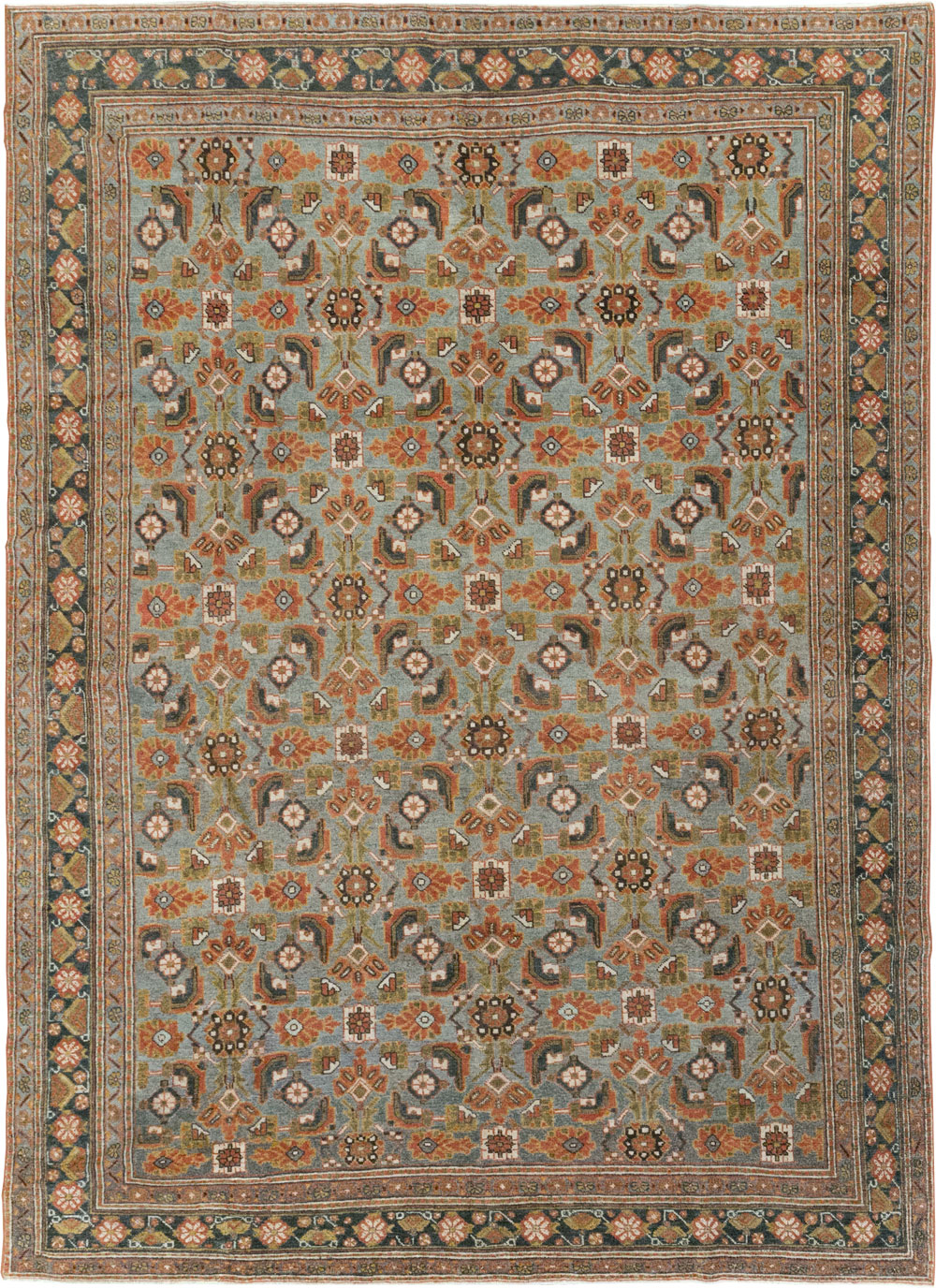 Antique Persian Malayer Small Room Size Carpet, No.28871 - Gss