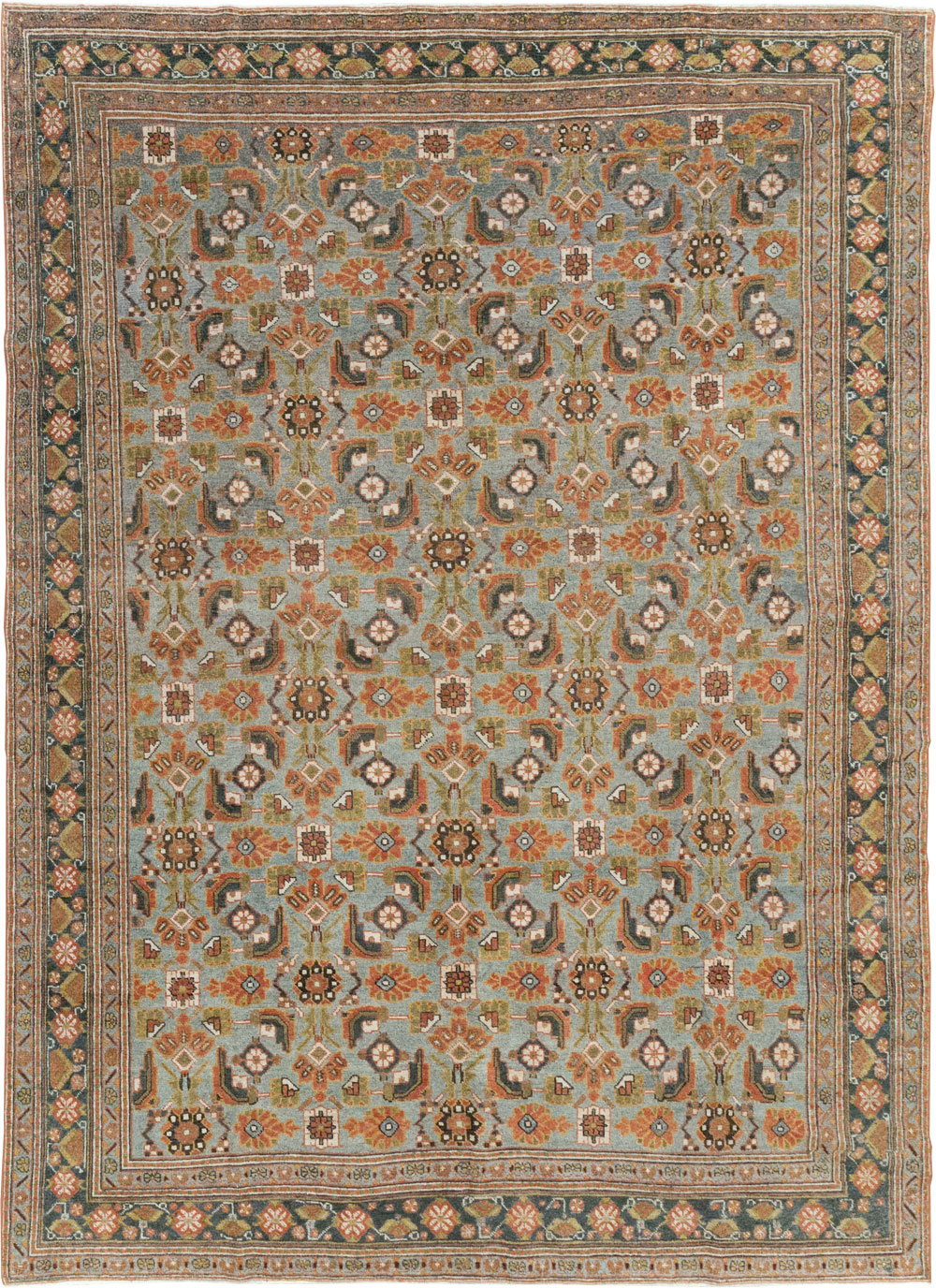 Antique Persian Malayer Small Room Size Carpet, No.28871 - Gss