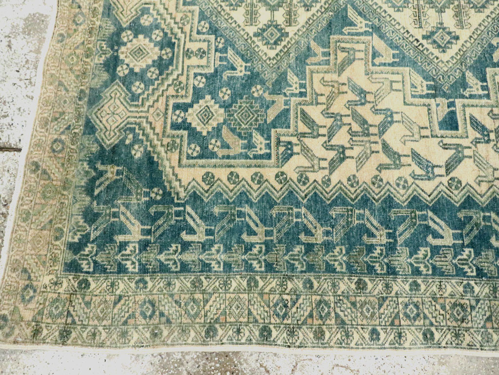 Vintage Persian Afshar Accent Rug, No.28874 - Gss