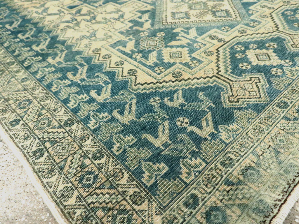 Vintage Persian Afshar Accent Rug, No.28874 - Gss