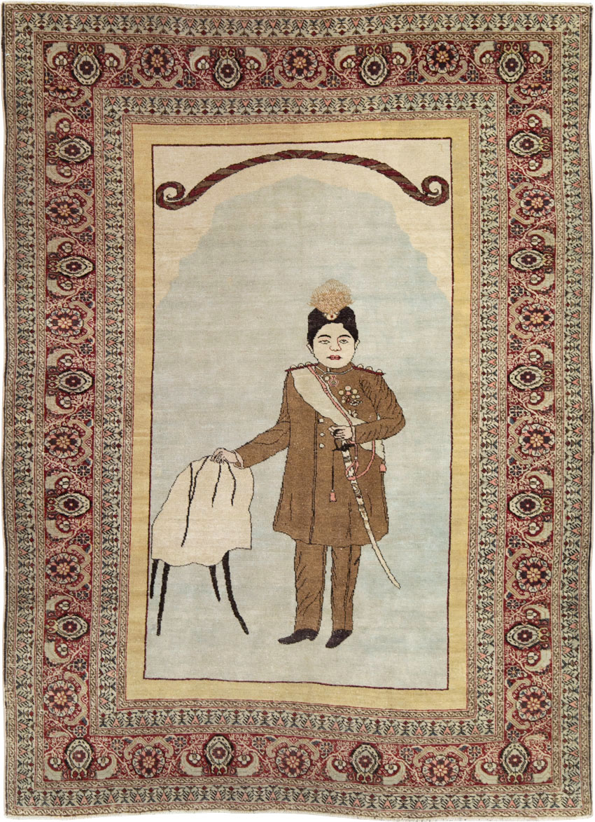 Antique Persian Tabriz Rug, No.28877 - Gss