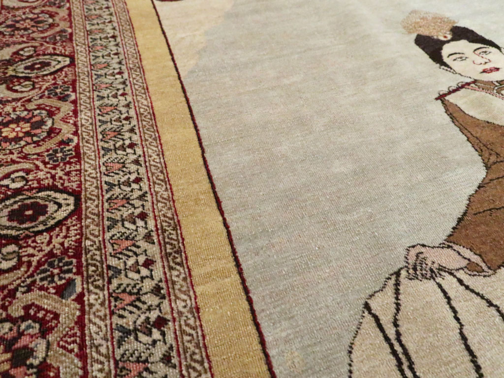Antique Persian Tabriz Rug, No.28877 - Gss
