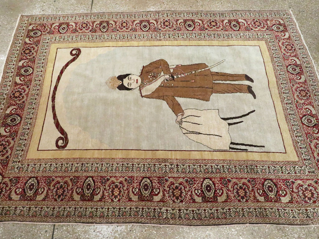 Antique Persian Tabriz Rug, No.28877 - Gss