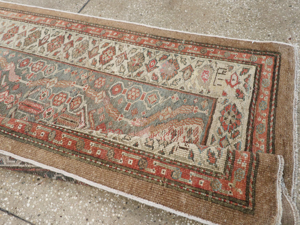 Antique Persian Serab Long Runner, No.28878 - Gss