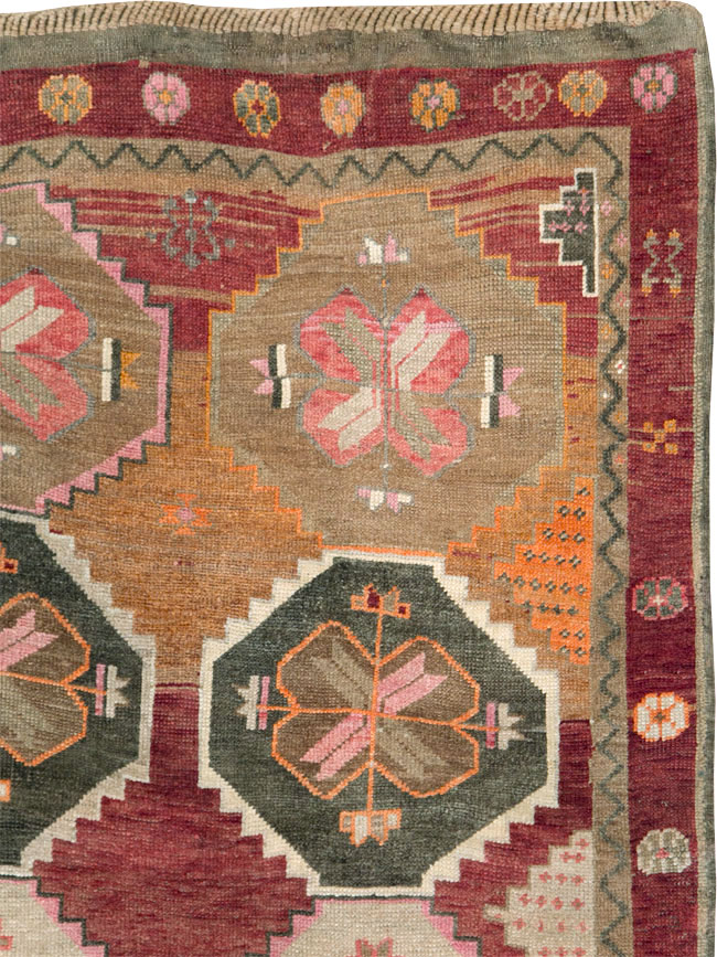 Vintage Turkish Anatolian Large Gallery Carpet, No.28879 - Gss