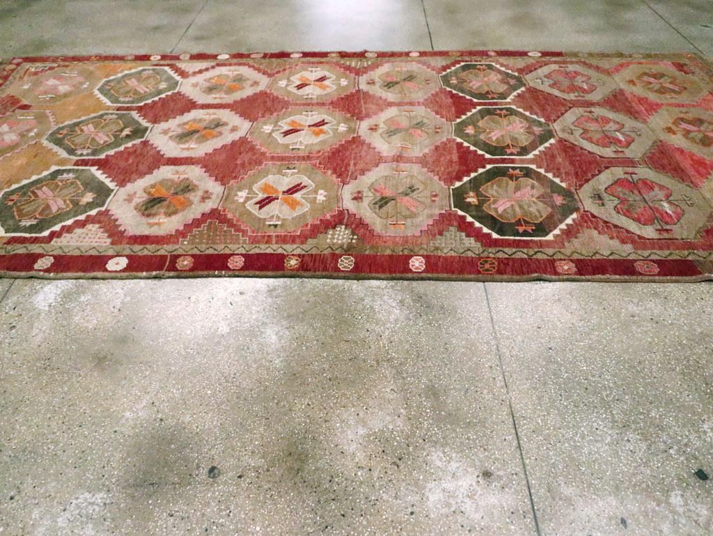 Vintage Turkish Anatolian Large Gallery Carpet, No.28879 - Gss