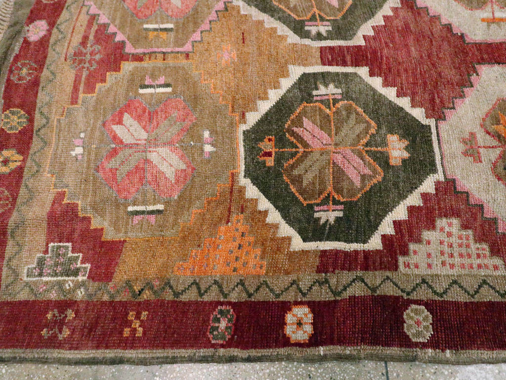 Vintage Turkish Anatolian Large Gallery Carpet, No.28879 - Gss