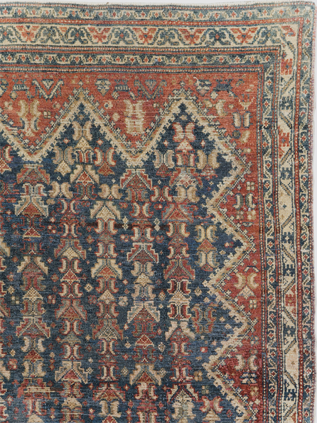 Antique Persian Malayer Wide Gallery Runner, No.28888 - Gss