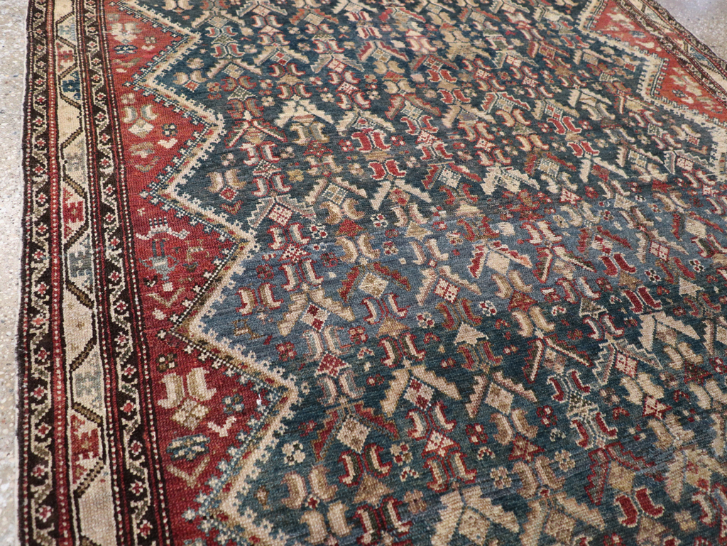 Antique Persian Malayer Wide Gallery Runner, No.28888 - Gss