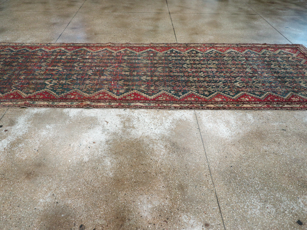 Antique Persian Malayer Wide Gallery Runner, No.28888 - Gss
