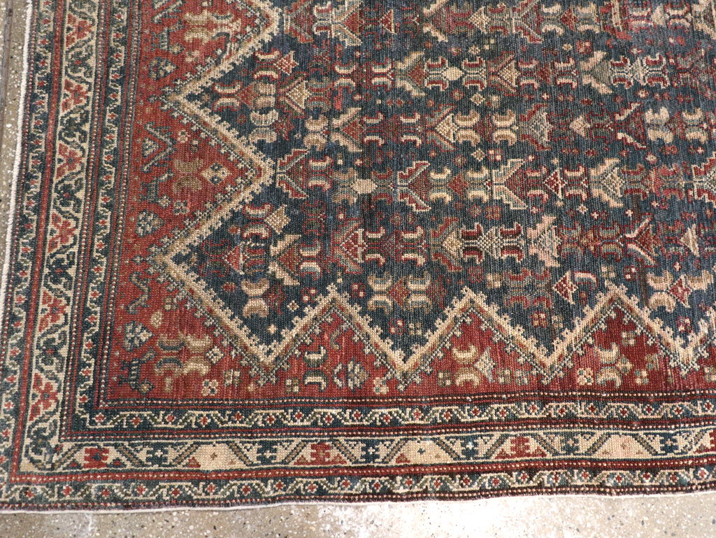Antique Persian Malayer Wide Gallery Runner, No.28888 - Gss