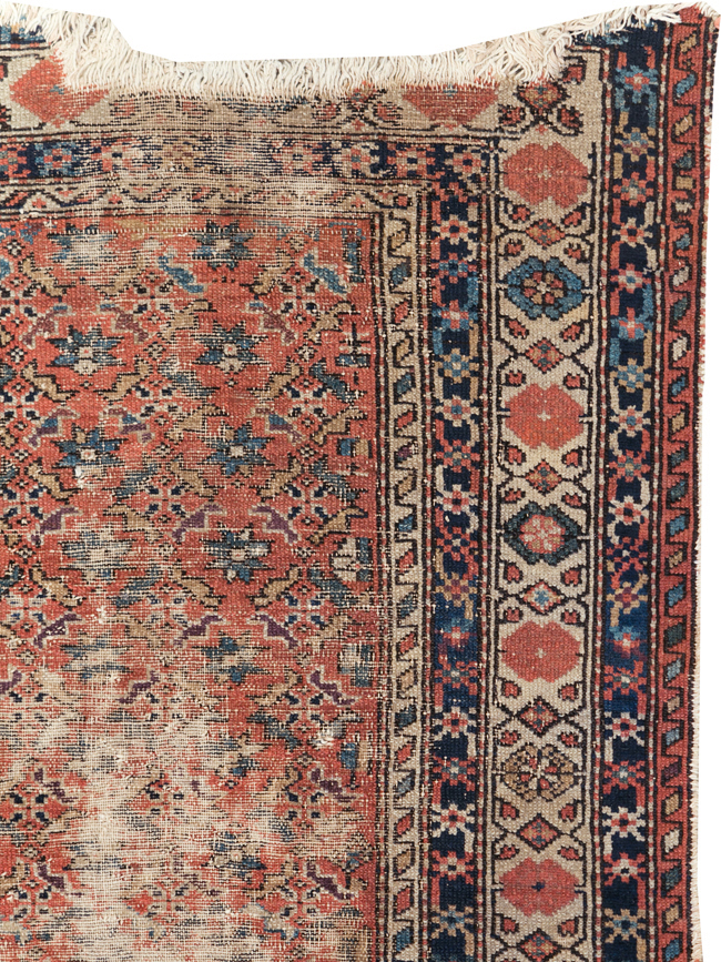 Antique Distressed Malayer Rug, No.28892 - Gss