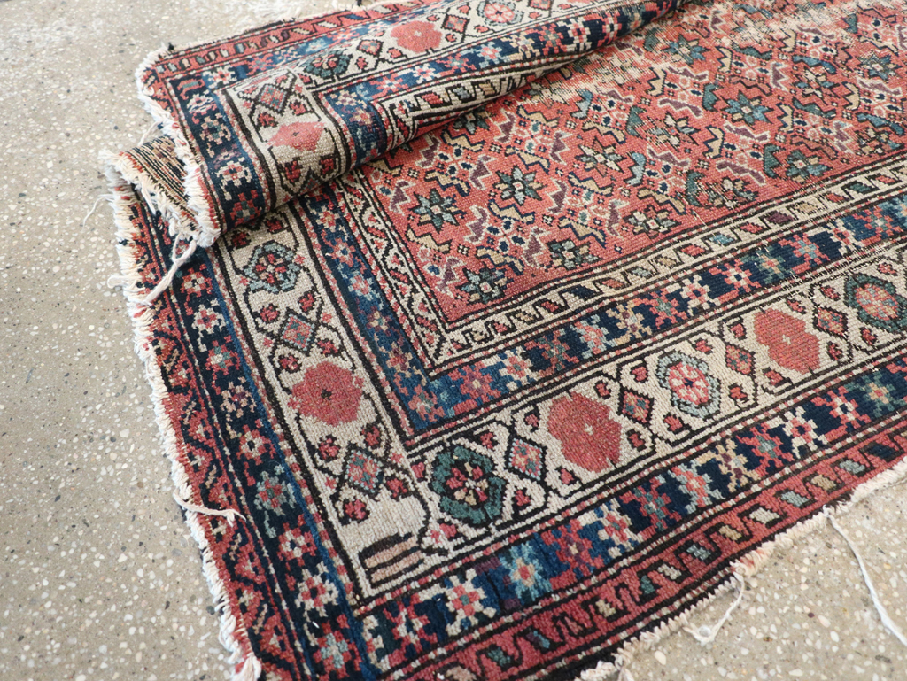 Antique Distressed Malayer Rug, No.28892 - Gss