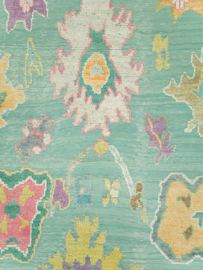 Contemporary Turkish Souf Oushak Large Room Size Carpet, No.28899 - Gss