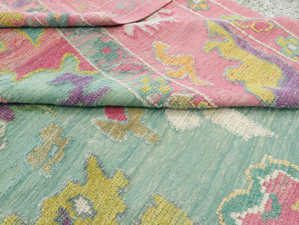 Contemporary Turkish Souf Oushak Large Room Size Carpet, No.28899 - Gss