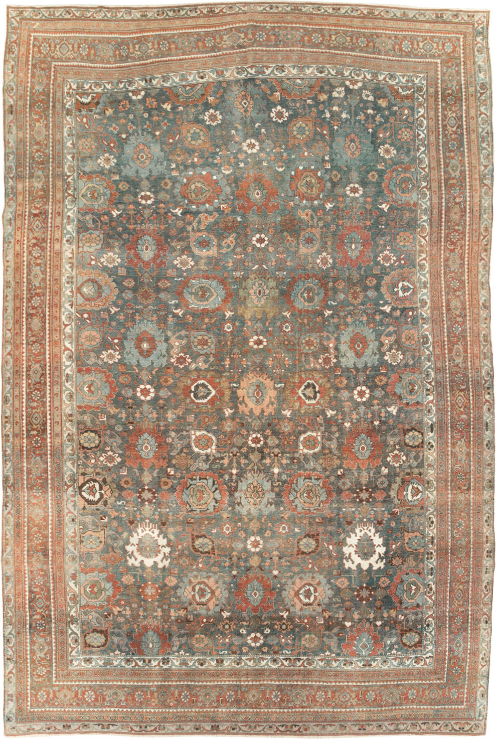 Antique Persian Bidjar Room Size Carpet, No.28900 - Gss