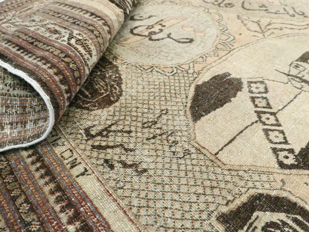 Antique Persian Tabriz Pictorial Rug, No.28901 - Gss