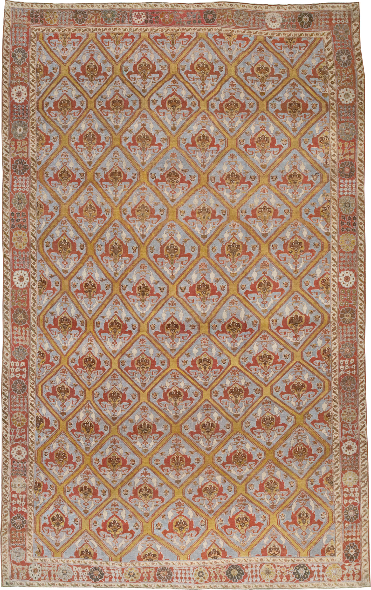 Antique Persian Bakhtiari Oversize Carpet, No.28902 - Gss