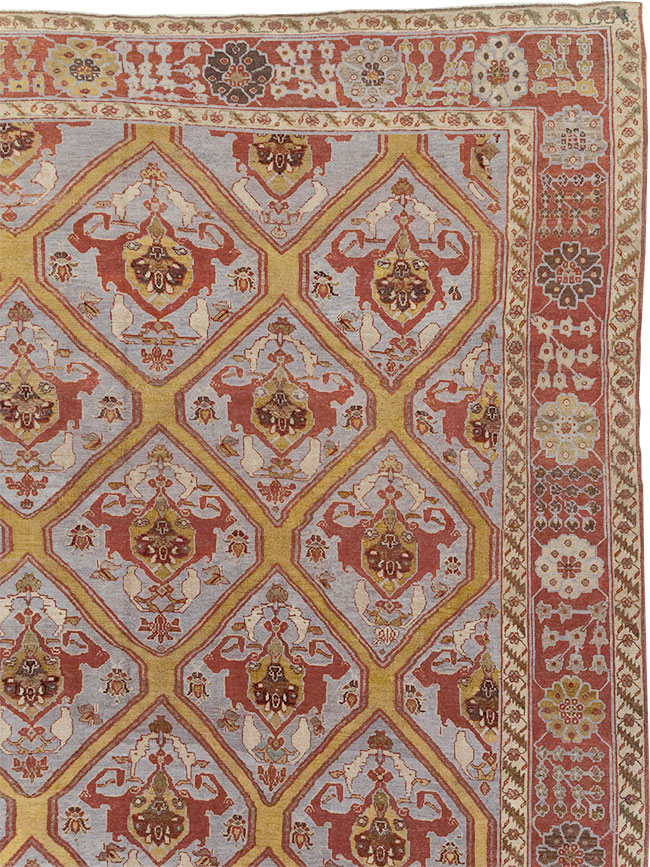 Antique Persian Bakhtiari Oversize Carpet, No.28902 - Gss