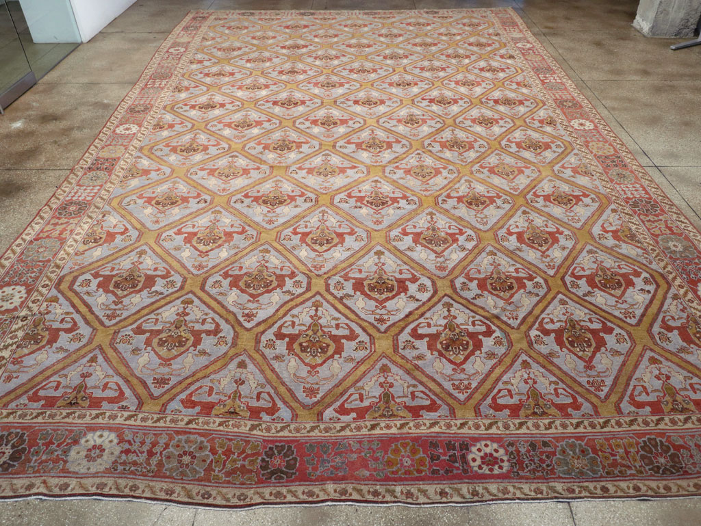 Antique Persian Bakhtiari Oversize Carpet, No.28902 - Gss