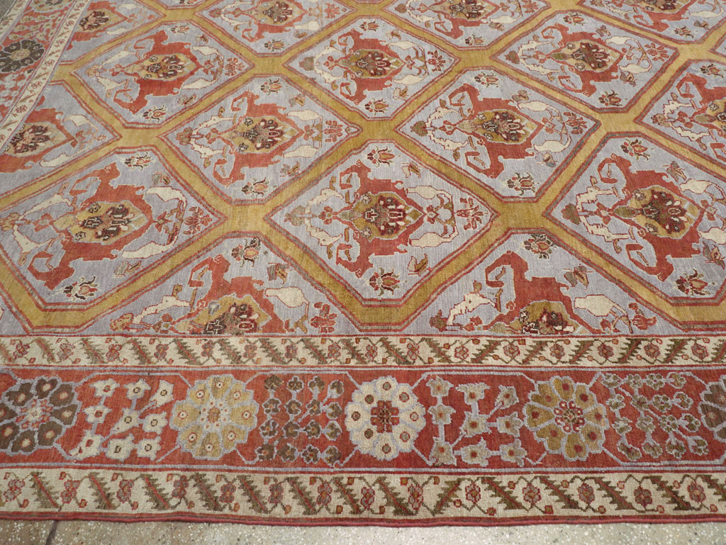 Antique Persian Bakhtiari Oversize Carpet, No.28902 - Gss