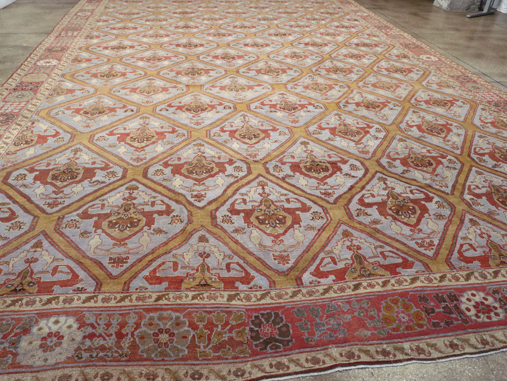 Antique Persian Bakhtiari Oversize Carpet, No.28902 - Gss