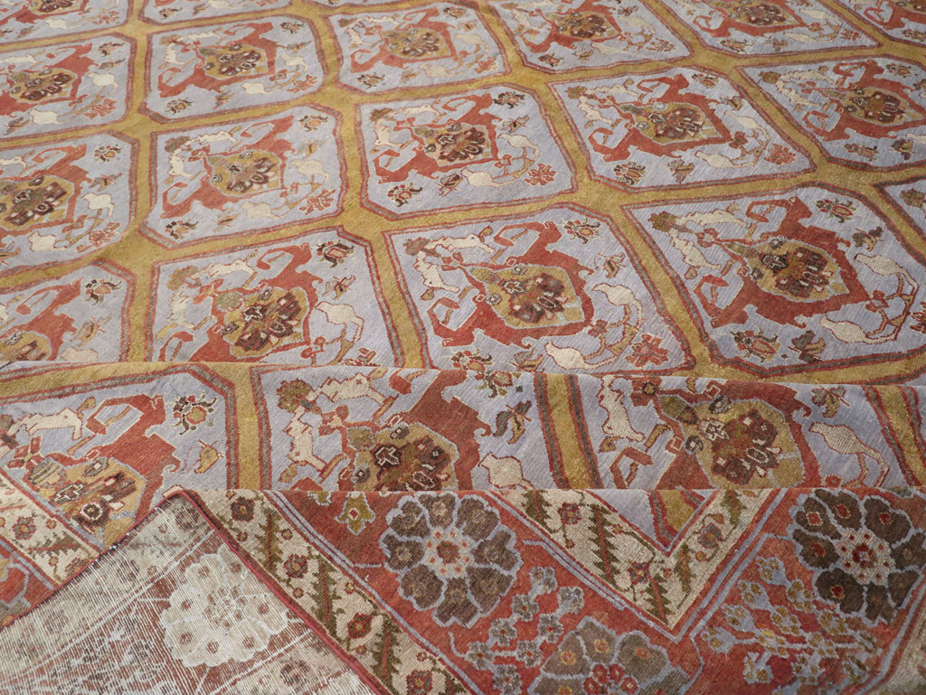 Antique Persian Bakhtiari Oversize Carpet, No.28902 - Gss