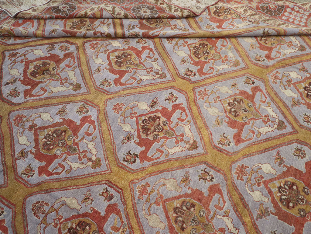 Antique Persian Bakhtiari Oversize Carpet, No.28902 - Gss