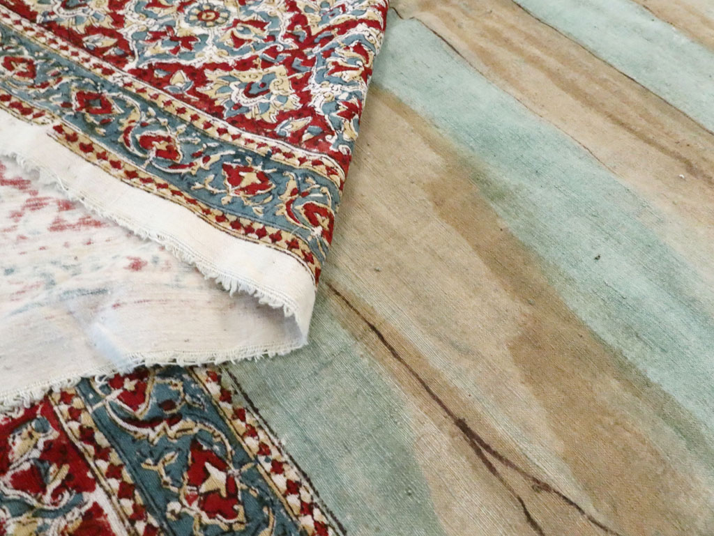 Vintage Persian Isfahan Ghalamkari Textile, No.28905 - Gss