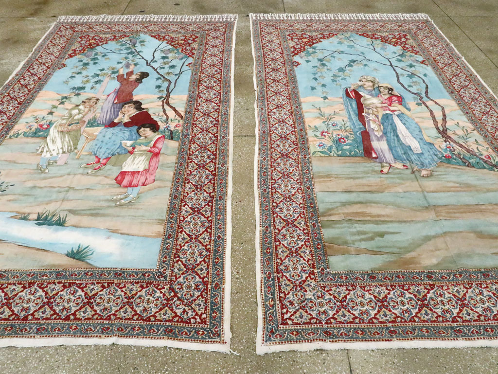 Vintage Persian Isfahan Ghalamkari Textile, No.28905 - Gss