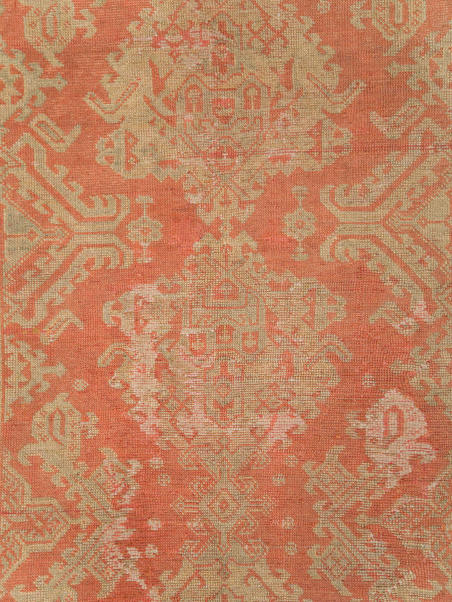 Vintage Turkish Oushak Wide Gallery Runner, No.28911 - Gss