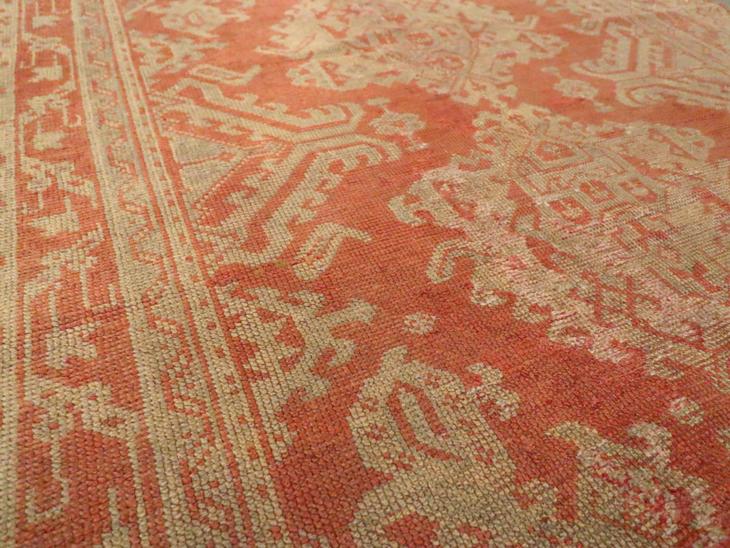 Vintage Turkish Oushak Wide Gallery Runner, No.28911 - Gss