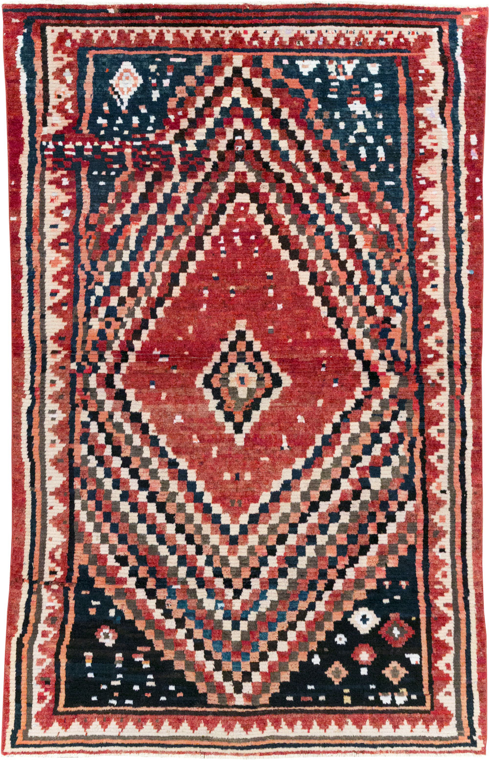 Vintage Persian Gabbeh Tribal Accent Rug, No.28915 - Gss