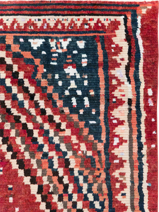 Vintage Persian Gabbeh Tribal Accent Rug, No.28915 - Gss