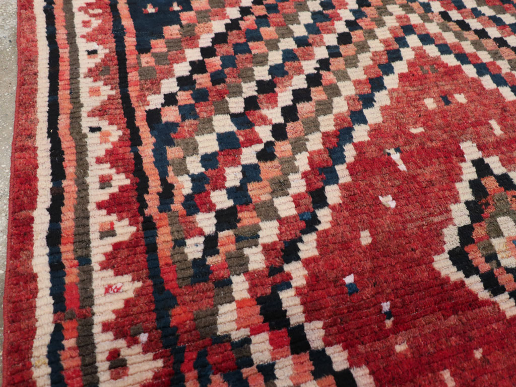 Vintage Persian Gabbeh Tribal Accent Rug, No.28915 - Gss