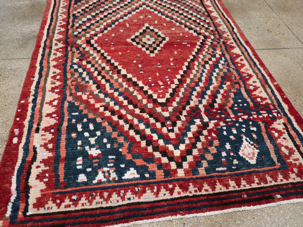 Vintage Persian Gabbeh Tribal Accent Rug, No.28915 - Gss
