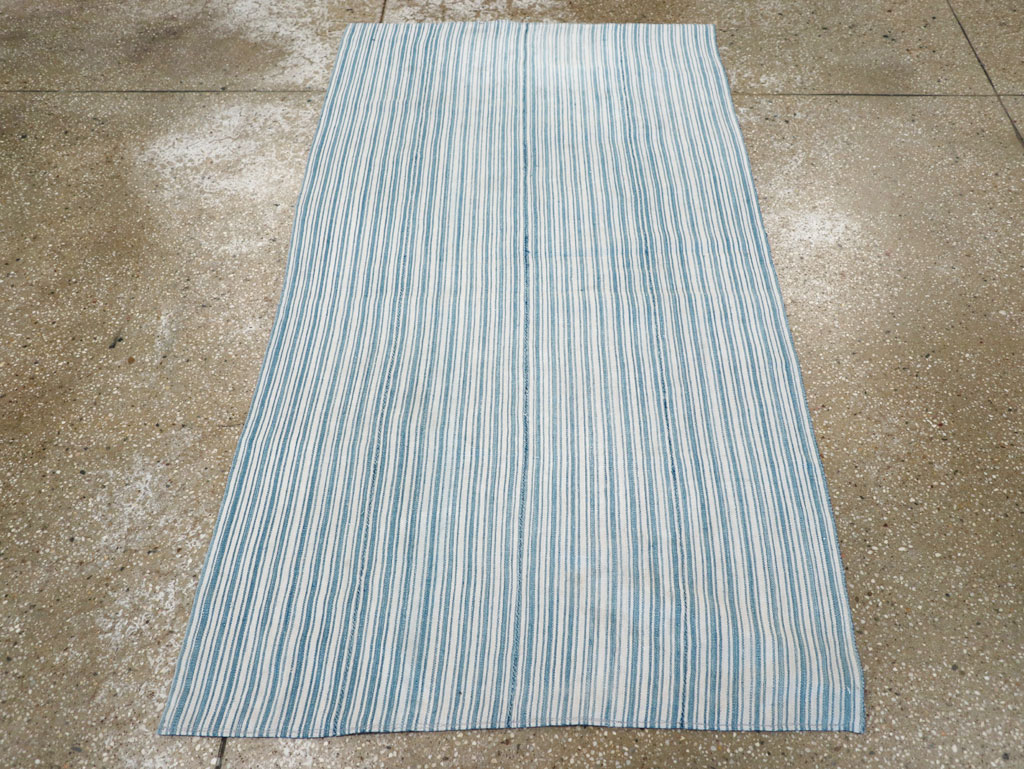 Vintage Persian Flatweave Kilim Throw Rug, No.28925 - Gss