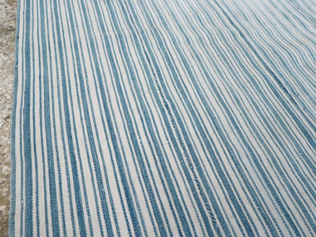 Vintage Persian Flatweave Kilim Throw Rug, No.28925 - Gss