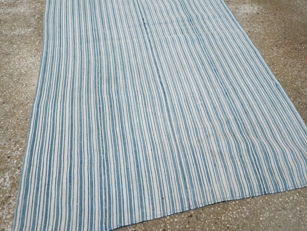 Vintage Persian Flatweave Kilim Throw Rug, No.28925 - Gss