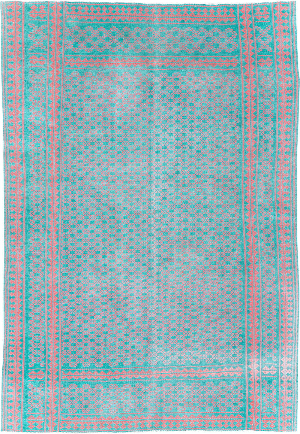 Vintage Persian Reversible Flatweave Kilim Accent Rug, No.28926 - Gss