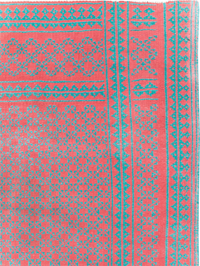 Vintage Persian Reversible Flatweave Kilim Accent Rug, No.28926 - Gss