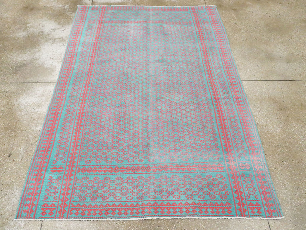 Vintage Persian Reversible Flatweave Kilim Accent Rug, No.28926 - Gss
