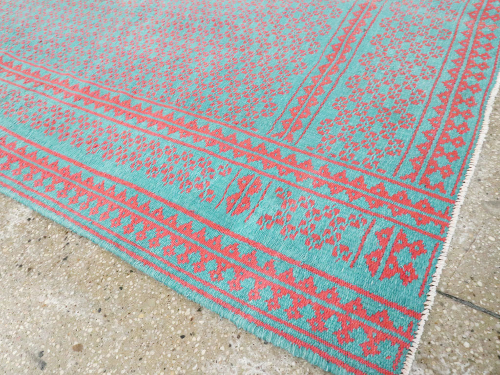 Vintage Persian Reversible Flatweave Kilim Accent Rug, No.28926 - Gss