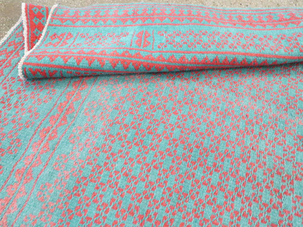 Vintage Persian Reversible Flatweave Kilim Accent Rug, No.28926 - Gss