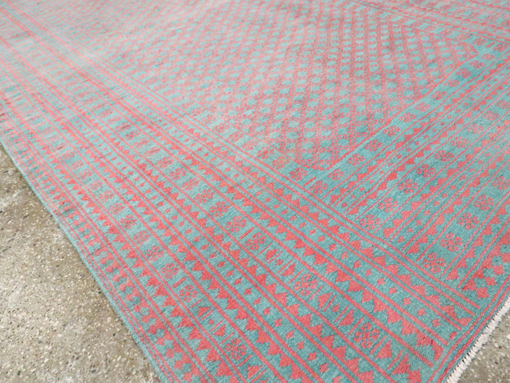 Vintage Persian Flatweave Kilim Accent Carpet, No.28927 - Gss